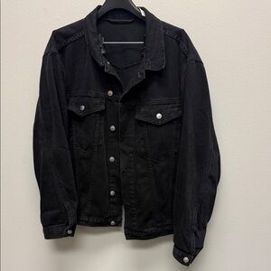 Princess Polly Black Denim Jacket